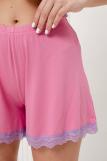 Пижама женская из майки и шорт из вискозы Оксана розовый (Фото 7)