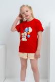 футболка детская с принтом 7448 (Красный) (Фото 2)