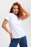 14402 футболка поло женская (Белый) (Фото 1)