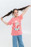 футболка детская с принтом 7449 (Розовый) (Фото 3)