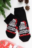 Носки мужские Санта комплект 1 пара (Черный) (Фото 1)