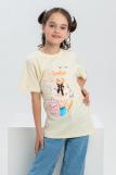 футболка детская с принтом 7449 (Ваниль) (Фото 1)