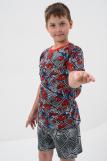 Пижама Кумир детская короткий рукав с шортами (Серый) (Фото 1)