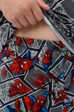 Пижама Сверхчеловек детская короткий рукав с шортами (Серый) (Фото 2)
