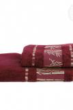 Набор полотенец "Бамбук" (бордо) (Фото 3)