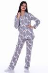Пижама-костюм для девочки арт. ПД-006 (Кошки серые) - Ивтекс-Плюс