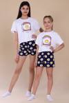 Пижама для девочки Яичница арт. ПД-019-036 (Белый) - Ивтекс-Плюс