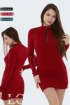 Платье 86088 (Бордовый) - Ивтекс-Плюс