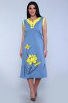 Платье 71063 (Голубой) - Ивтекс-Плюс