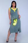 Платье 71063 (Оливковый) - Ивтекс-Плюс