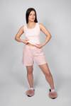 Пижама женская (майка_шорты) 0931 (Розовая полоска) - Ивтекс-Плюс