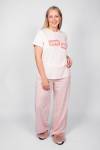 Пижама женская футболка_брюки 0933 (Розовая полоска) - Ивтекс-Плюс