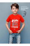 футболка детская с принтом 7444 (Красный) - Ивтекс-Плюс