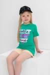 футболка детская с принтом 7448 (Зеленый) - Ивтекс-Плюс