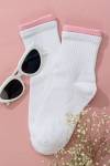 Носки женские Тактика комплект 2 пары (Белый(розовый борт)) - Ивтекс-Плюс