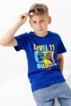 футболка детская с принтом 7444 (Синий) - Ивтекс-Плюс