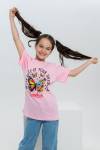 футболка детская с принтом 7449 (Бледно-розовый) - Ивтекс-Плюс